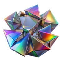 playful splendid Shattered fragments of glass, reflecting a spectrum of rainbow hues, with sharp, contrasting lighting, in a cubist style impeccable png
