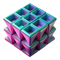 nostalgic extraordinary A dynamic field of tessellating geometric shapes in vibrant magenta and cyan, with a high contrast, neon like glow and a grainy film texture overlay professional png