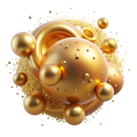 dreamy majestic A field of shimmering particles suspended in space, swirling and dancing in a gentle breeze, bathed in a warm, golden light. Impressionistic style flawless png