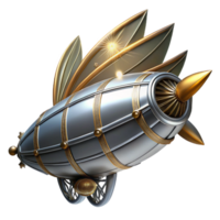 gorgeous ethereal elegant A sleek steampunk airship, silver and gold, with intricate wing designs, soaring through a starry night sky, ethereal lighting, art deco style fine detail png