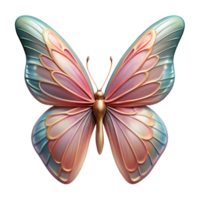 bold immaculate Portrait of a delicate butterfly with intricate wing patterns, lit by soft natural light, macro photography style fine detail png