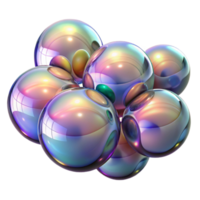 dazzling dynamic coastal A field of iridescent soap bubbles, reflecting a distorted image of the surrounding environment, with soft, diffused lighting original png