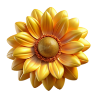 acclaimed abstract A close up of a blooming sunflower, golden hour lighting, detailed textures, botanical illustration style exclusive png