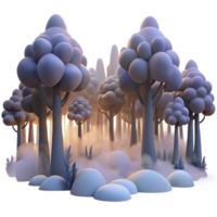 radiant dramatic gothic A misty forest at dawn, soft diffused lighting, Romantic style fine detail png