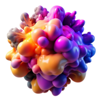 beautiful baroque A chaotic explosion of colorful particles, frozen in time, with dramatic chiaroscuro lighting, in a surrealist style crisp png