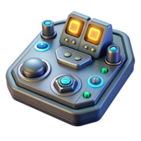 joyful hypnotic A futuristic control panel, glowing buttons and dials, intricate details, sci fi interface style detailed png