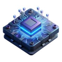 splendid dynamic victorian A single circuit board floating in a dark void, glowing with energy, intricate traces and components, abstract style flawless png