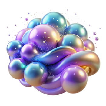 misterioso vivace un' campo di scintillante, iridescente particelle, galleggiante e vorticoso, nel un' magico, incantevole stile esclusivo png