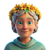 dynamic hypnotic Portrait of a young child with wide, innocent eyes and a playful smile, holding a dandelion, lit by soft, diffused sunlight elite png