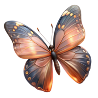 elegant rustic Portrait of a delicate butterfly with intricate wing patterns, illuminated by soft sunlight, in a macro photography style original png