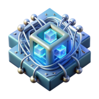 sought after mid century A quantum computer processing vast amounts of data, streams of light flowing through its intricate core, futuristic style handcrafted png