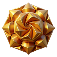 picturesque signature A field of geometric shapes shifting and rotating in a hypnotic pattern, bathed in a warm, golden light, in a minimalist, geometric style png