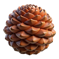 pristine bohemian A single, perfect pine cone, intricate scales, detailed texture, rustic and natural, crisp png