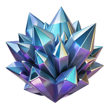 breathtaking dramatic art deco A cluster of crystalline structures, with sharp edges and facets, refracting light in a dazzling display, in a geometric, abstract style gallery standard png
