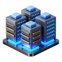 rare nordic A server room, rows of servers blinking with activity, illuminated by the cool blue light of their LEDs, rendered in a technical, photorealistic style fine detail png