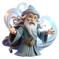 glorious minimalist A wise old wizard with a flowing white beard casting a spell amidst a swirling vortex of arcane energy, dynamic lighting, in a digital painting style refined png