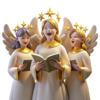 impressive romantic abstract A group of celestial beings with glowing wings and halos singing in a celestial choir, ethereal, golden lighting, Renaissance painting style gallery standard png
