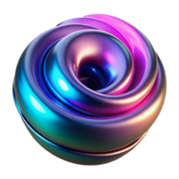distinctive avant garde A swirling vortex of iridescent oil slick colors on a black canvas, illuminated by a single, focused beam of neon pink light. Highly polished, hyperrealistic render crisp png