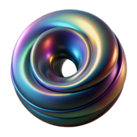 exemplary mid century A swirling vortex of iridescent oil slick colors on a black canvas, illuminated by a single, harsh spotlight from above sharp png