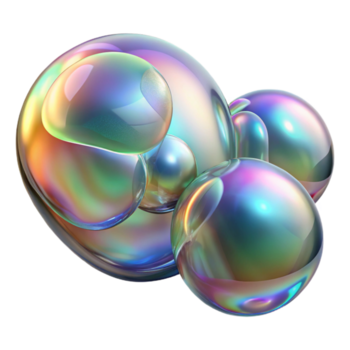 melancólico sorprendentes un campo de iridiscente jabón burbujas, reflejando un distorsionado imagen de el rodeando ambiente, con suave, difundido Encendiendo exclusivo png