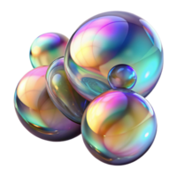 dynamic mesmerizing A field of iridescent soap bubbles, reflecting a distorted image of the surrounding environment, with soft, diffused lighting top tier png