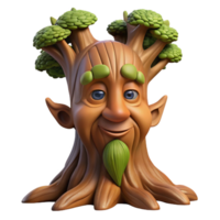 radiant mysterious nordic Portrait of a wise old tree with a face carved into its bark, dappled sunlight, fantasy style refined png