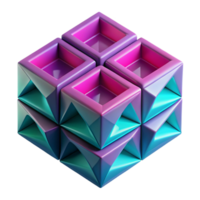 immaculate tropical A dynamic field of tessellating geometric shapes in vibrant magenta and cyan, with a high contrast, neon like glow and a grainy film texture overlay original png