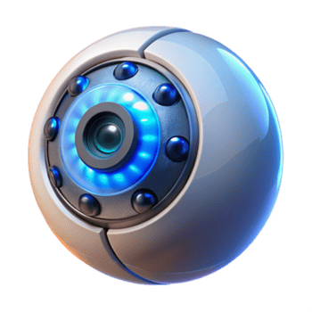 incantevole Gotico un' bionico occhio, suo intricato meccanismi visibile sotto un' trasparente lente, illuminato di un' morbido blu luce, reso nel un' biomeccanico, cyberpunk stile 8 mila png