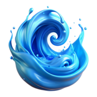 mesmerizing memorable A powerful elemental spirit made of swirling water, vibrant blue lighting, dynamic and ethereal style png