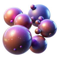 notable surreal A field of glowing orbs floating in space, each with a unique color and intensity, creating a sense of wonder and mystery expertly shot png