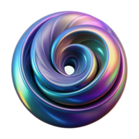 enchanting memorable A swirling vortex of iridescent oil slick colors on a dark, matte canvas, illuminated by a single, sharp spotlight from above png