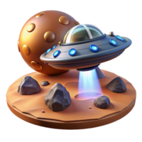 energetic radiant A spaceship landing on a newly discovered planet, dramatic lighting, cinematic style, matte painting, masterfully captured png