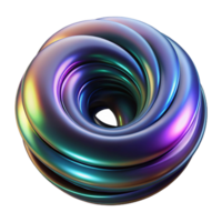 elegant rare A swirling vortex of iridescent oil slick colors on a black canvas, illuminated by a single, harsh spotlight from above png