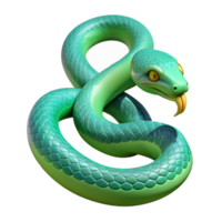 breathtaking passionate geometric A slithering snake with vibrant scales, rainforest setting, detailed illustration sharp png