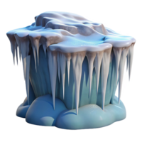 dreamy splendid A frozen waterfall with icicles, crisp winter light, photorealistic style 4K png
