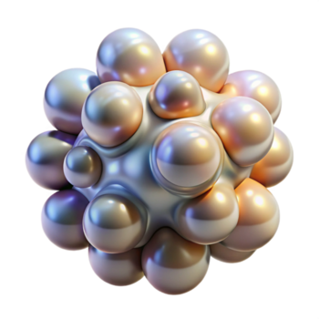 firma victoriano un racimo de amorfo gotas con un nacarado brillo, morphing y pulsante con un interno ligero fuente. orgánico, resumen expresionista estilo detallado png