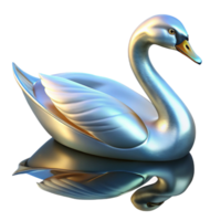 exemplary victorian A graceful swan gliding across a still lake, its reflection shimmering in the water, in a serene, elegant style detailed png