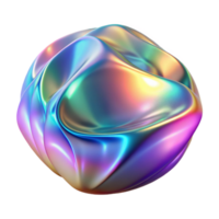 dazzling dreamy contemporary A shimmering, holographic surface, reflecting distorted, abstract shapes, with a vibrant, multi colored light source high resolution png