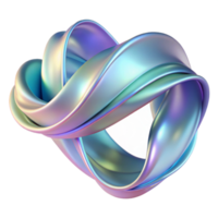 dramatic dramatic A flowing, ribbon like form, made of iridescent, shimmering material, with a soft, ethereal glow, in an Art Deco style flawless png