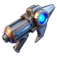 playful alluring A futuristic weapon, sleek, metallic design, glowing energy core, dark, moody lighting, sci fi style high quality png