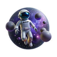 calm fascinating A lone figure in a spacesuit floating in the vast emptiness of space, surrounded by distant stars and nebulae, cosmic horror style, dark and atmospheric lighting 4K png