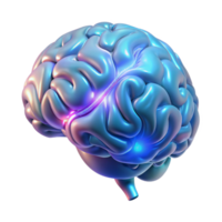 romantic beautiful A holographic projection of a human brain rotating slowly, intricate neural pathways pulsing with light, in a scientific, anatomical style detailed png