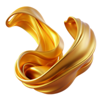 captivating coastal A cascade of flowing ribbons, with a silky texture, in a vibrant, energetic style, illuminated by a warm, golden light impeccable png
