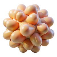 hypnotic reflective tropical A cluster of organic, biomorphic shapes, with a smooth, flowing texture, in a natural, organic style, illuminated by a warm, natural light 4K png