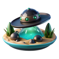 distinctive classic A sleek, black spaceship landing on a pristine, alien beach, crystal clear turquoise water lapping at the shore, vibrant, tropical color palette, digital art style 8K png