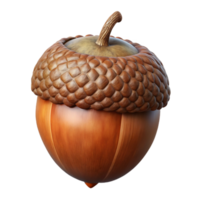 spectacular ethereal rustic A single, perfect acorn, detailed texture, autumnal colors, rustic and natural, museum quality png