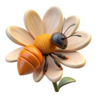 magnificent unparalleled A close up of a bee collecting pollen from a flower, macro photography, natural light png