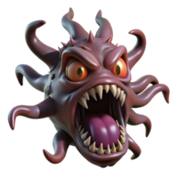 extraordinary acclaimed A grotesque, tentacled monster emerging from a dark abyss, ominous lighting, horror style png