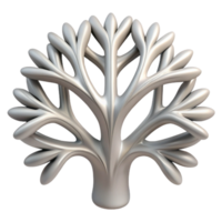 unforgettable tropical A complex fractal pattern resembling a branching tree, rendered in shades of grey and illuminated by a single, bright white light, minimalist style fine detail png