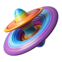 fascinating harmonious traditional A spaceship entering a wormhole, swirling colors and distortions, abstract style flawless png